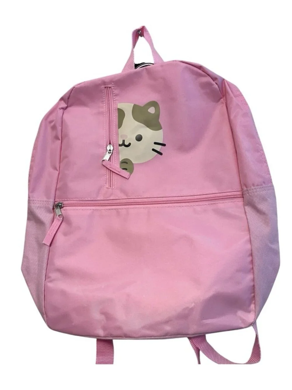 Metropack Pink Kitty Cat Nylon Backpack Travel School Girls Bag NWT